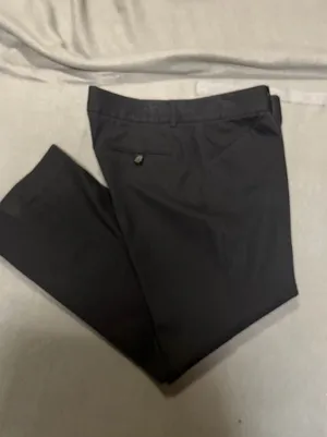 Theory Women's Black Cotton Blend Slim Straight Dress Pants Size 8 thumbnail 8