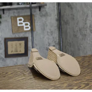 NEW A New Day Ansel Double Band Open Toe Wedge Heels 93320229 Tan Brown 6.5M thumbnail 6