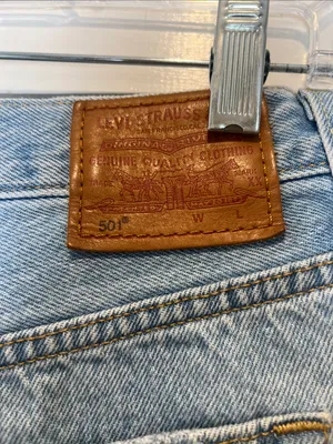 Levi's Light Blue 501 Distressed Denim Cutoff Shorts size 28. thumbnail 6