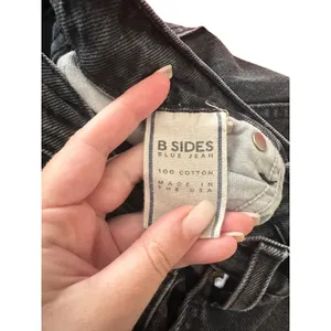 B SIDES Elissa‎ Relaxed Wide Leg Denim Faded Black Sz 29 thumbnail 5