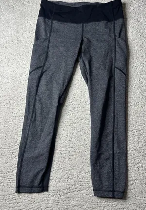 Women's Lululemon 8 Speed Up Right Weathered‎ Grey Athletic Leggings Pockets thumbnail 1