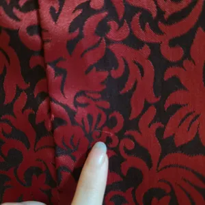 Vintage New York & Company Red & Black Damask Corset Top thumbnail 5