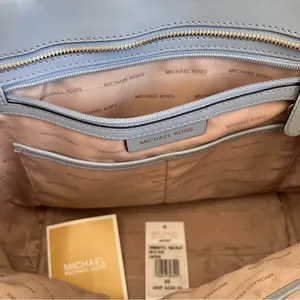 Michael Kors Whitney‎ Pebbled Leather Tote Pale Blue thumbnail 6