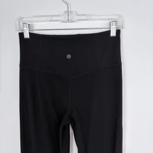 Athleta Elation Ultra High Rise Flare Pant Black Soft Yoga Stretch Size Small thumbnail 5