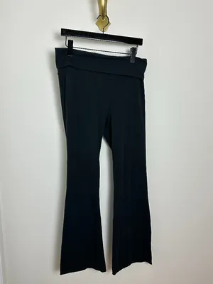 SKIMS Foldover Pants in Soot Black Size Large thumbnail 3