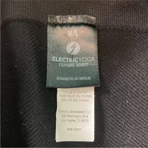 Electric Yoga Women Black High Waisted Yoga Workout Athletic Leggings Size M/L thumbnail 6