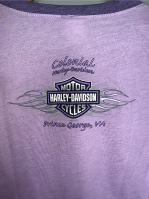 Harley-Davidson Lavender Ombre Long-Sleeve Graphic Tee Small thumbnail 4