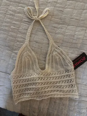 Knit Halter Romwe Top thumbnail 2