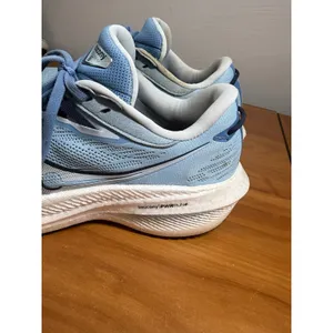 Saucony Triumph 21 Women's Road Running Shoes Size 9 Blue/White Lace Up thumbnail 3