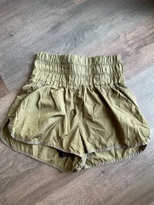 Free People High-Waist Smocked Athletic Shorts The Way Home Medium thumbnail 2