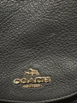 Coach Navy Blue Pebbled Leather Drawstring Billie Backpack with Gold Hardware thumbnail 14