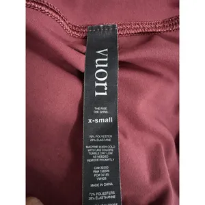 Vuori Leggings XS Dusty Rose High Rise Ribbed Waistband Yoga Activewear thumbnail 4