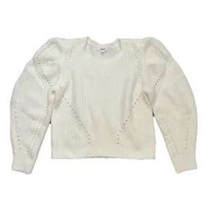 Sugarlips Womens Sz M Chunky Knit Puff Sleeve Sweater EUC thumbnail 1