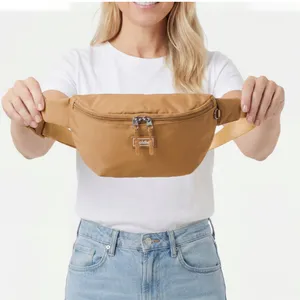 FOLDIE tan color crossbody Bag with RFID waterproof thumbnail 2