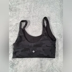 Lululemon athletica align reversible Black camo Sports Bra 6 a/b cup thumbnail 8