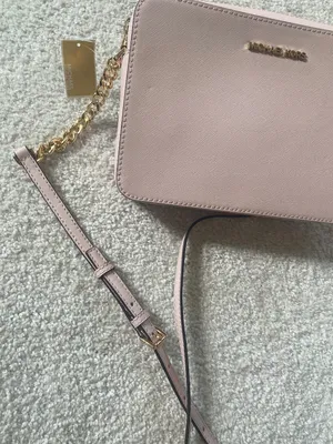 Michael Kors Jet Set East West Crossbody Bag Powder Blush Gold thumbnail 10