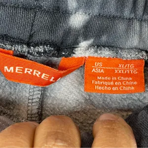 Merrell Tie-Dye Black and White Shorts SZ XL thumbnail 9