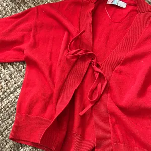 Free People Beach Red Tie Cardigan Size Medium thumbnail 5