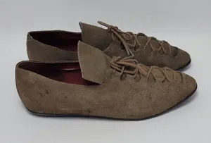 G Wiz Womens Dark Beige Rusty 261037 Suede Lace Up Solid Pump Shoes Size 7M thumbnail 1
