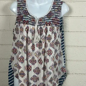 Anthropologie One September embroidered Top size M thumbnail 6