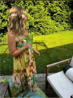 ALÉMAIS Lemonis Printed Linen Midi Dress AU8/US4 thumbnail 6
