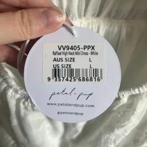 Petal and Pup Raffael High Neck Mini Dress Lace NWT Size Large 100% cotton thumbnail 7