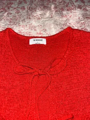 Tie front knit top Red Size L thumbnail 2
