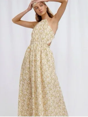 NEW Significant Other Women’s Cara Floral Halter Dress Rosale Print Lined Size 4 thumbnail 5
