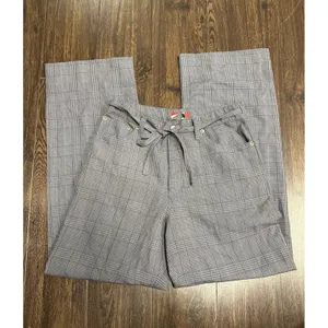 Vintage 90s ESPRIT High-Waisted Plaid Wide Leg Trousers -‎ Made in USA thumbnail 5