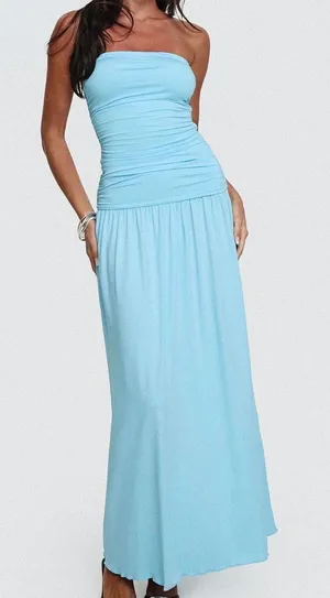 Princess Polly Maxi Dress Blue Petite thumbnail 1