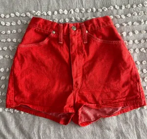Vintage Wrangler Silverlake Red Denim Cowgirl Shorts thumbnail 2