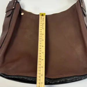 Kate Spade New‎ York Leather Hobo Shoulder Bag Purse Brown Gold Tone Hardware thumbnail 11