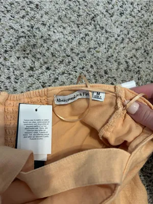 Abercrombie & Fitch Light Peach Halter Mini Dress thumbnail 2