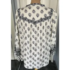 Old Navy Women's Peasant Top Size Large Cottagecore Shabby Chic Boho‎ Blouse thumbnail 5