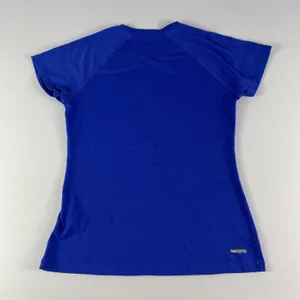 The North Face T Shirt Women's Small VaporWick Blue Polyester Stretch TNF Ladies thumbnail 6