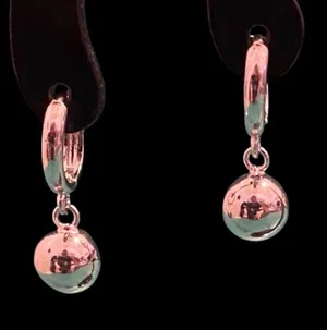 .925 Sterling Silver Elegant Silver Drop Earrings thumbnail 1