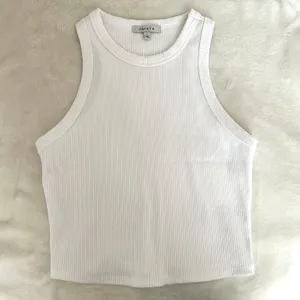 Papaya Cropped Racerback Tank thumbnail 1