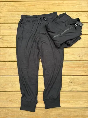 Women’s L Black Ribbed 2 thumbnail 2