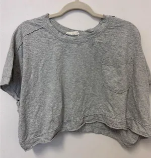 Oversized Gray Cropped T thumbnail 2