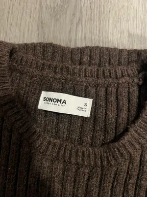 Sonoma Brown Sleeveless Sweater Vest Tank Top Size S thumbnail 3