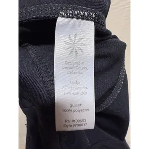 Athleta Women Wide Leg Low Rise Pants Pull On Size XSP Black‎ Yoga thumbnail 6