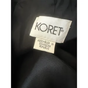 Vintage Koret Blazer Jacket Women 14 Black Wool‎ Single Button Career Classic thumbnail 4