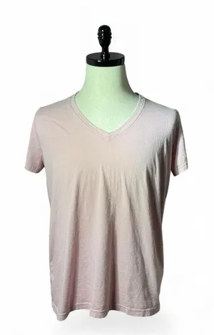 ARIAT Pink‎ V-Neck T-Shirt Casual Everyday Tee Basic Top thumbnail 1