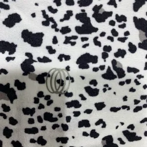 Balance Collection Leggings Womens Medium White Black Animal Print HighRise Crop thumbnail 5