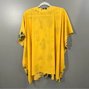Laurie Felt V-Neck Printed Woven Knit Scarf Blouse thumbnail 4