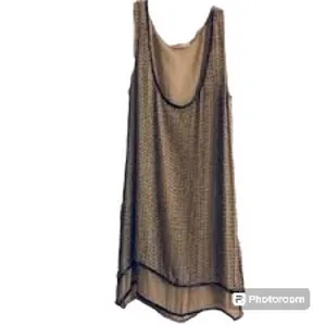 Gold Hawk Embellished Gatsby Double Layer Tank Caribou Sz S NWT Retail $254 thumbnail 3