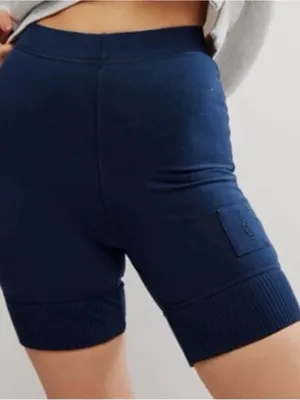 Free People FP Movement Navy Blue Victory Bike Shorts 5” Inseam Size Large thumbnail 3