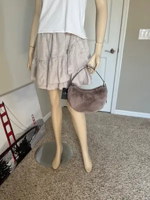 Kate Spade Nova Faux Fur Small Crescent Shoulder Bag thumbnail 9