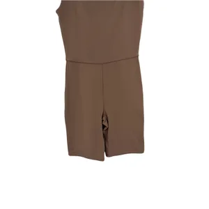 Aritzia Babaton Contour Squareneck Bodycon Romper Deep Taupe Brown Size XS thumbnail 5