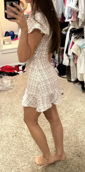 ZARA tweed Dress thumbnail 5